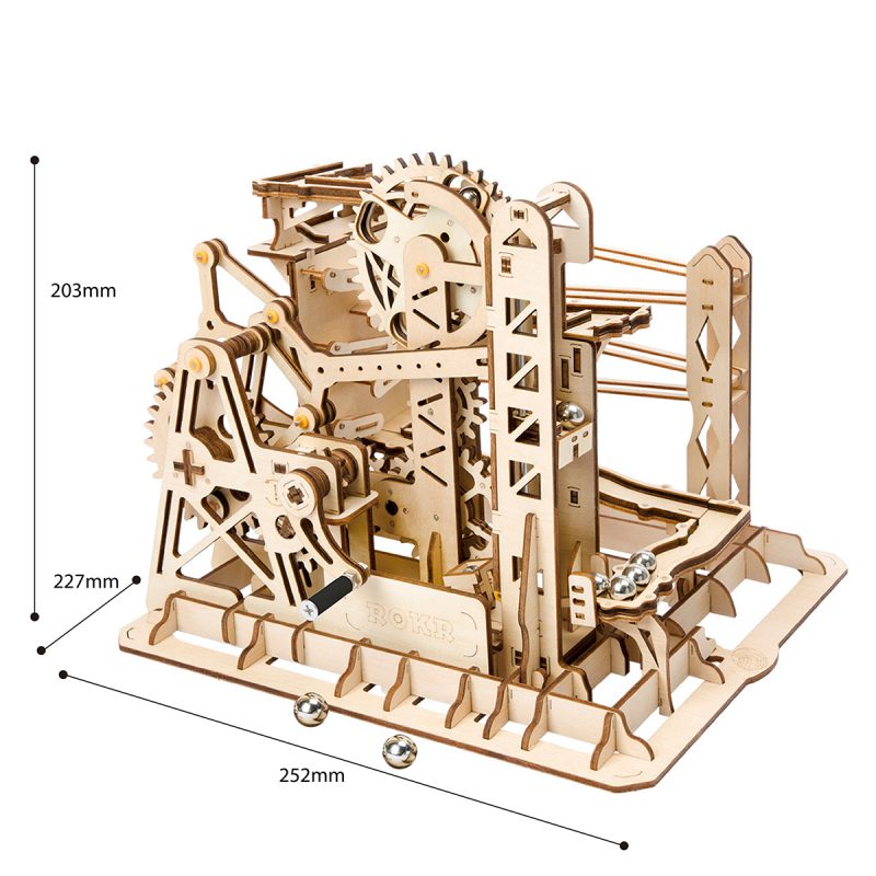 Piste à billes Ascenseur-3D Puzzle-Robotime--