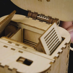Schatzkiste 3D Puzzle Holz-Mechanisches Holzpuzzle-Robotime--