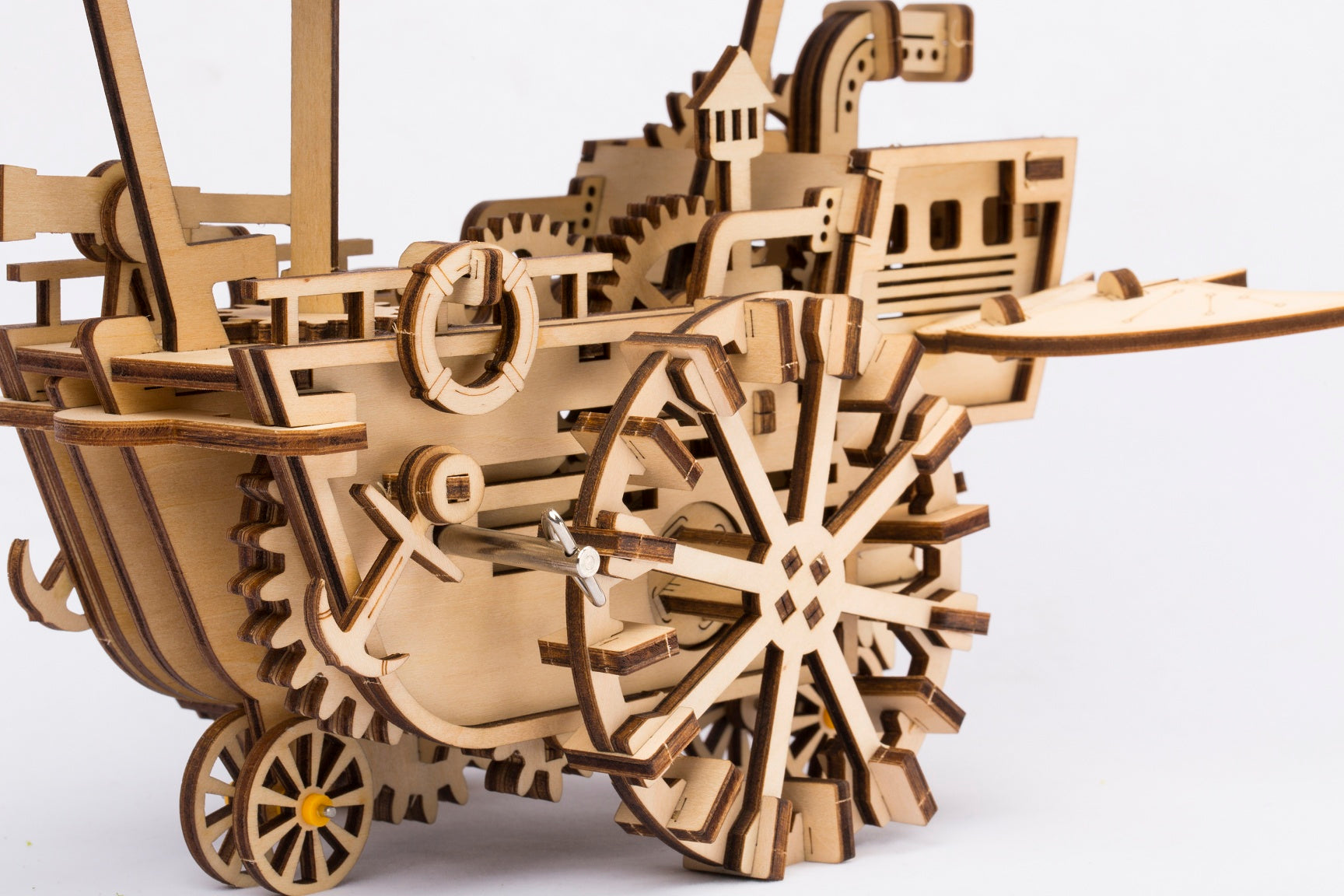 Mechanical Airship Mechanical Wooden Puzzle Robotime--