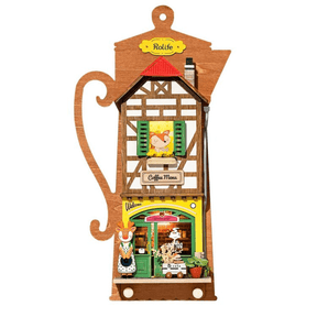Lazy coffeehouse | miniature house | Rolife miniature house robotime--