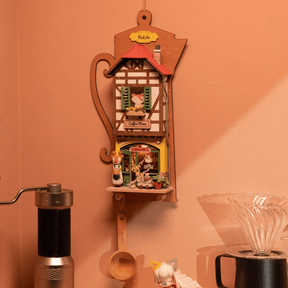 Lazy Coffee House | Miniature House | Rolife Miniature House Robotime--