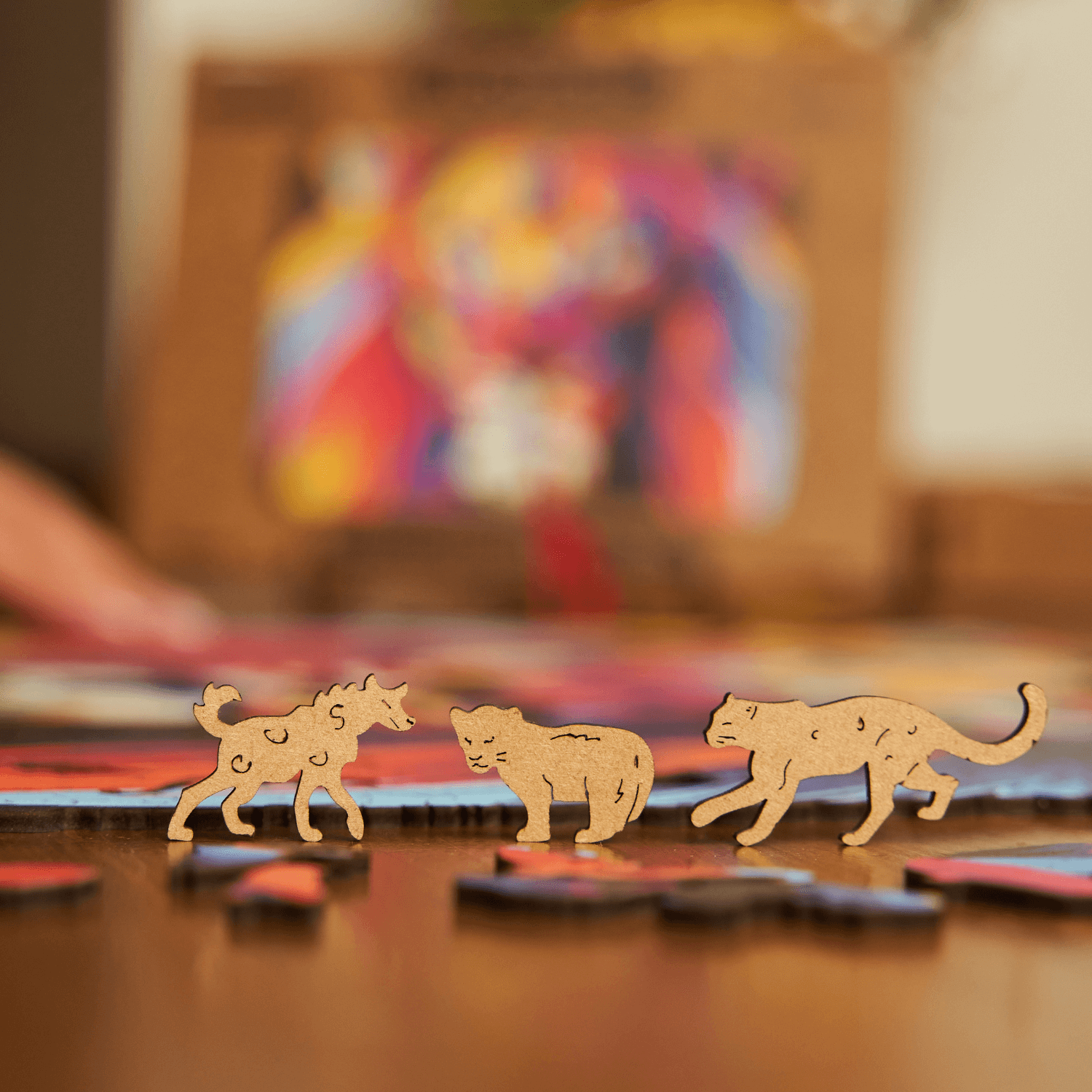 Hologram Lion | Puzzle en bois de haute qualité-Unidragon--