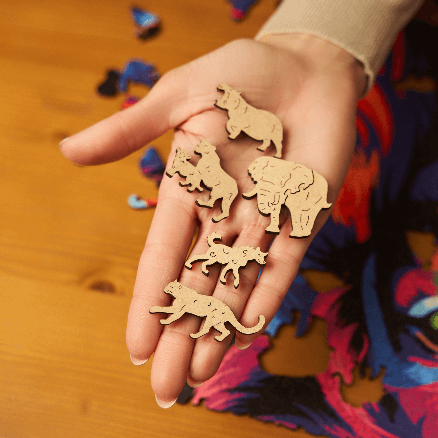 Hologram Lion Wooden Puzzle-Unidragon--