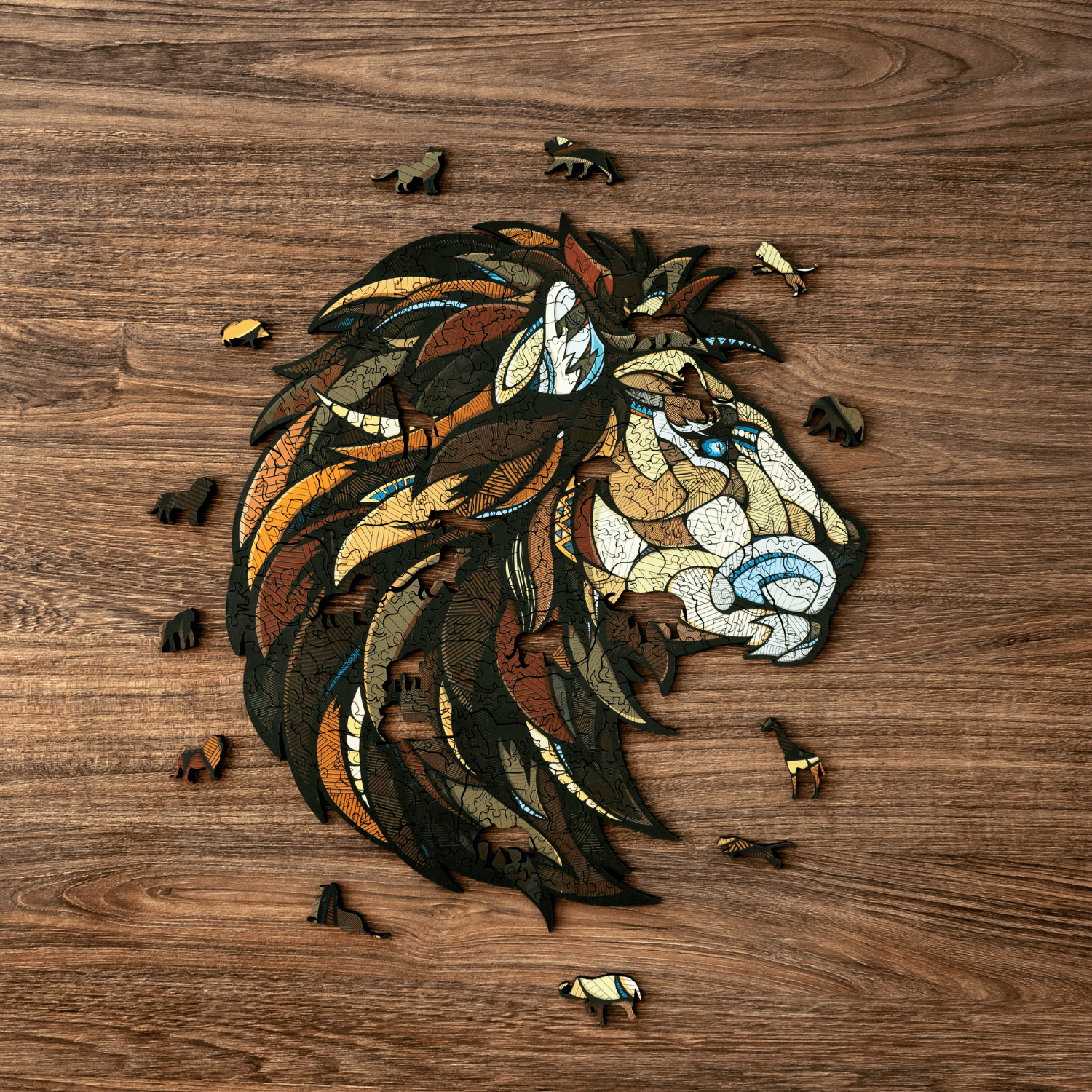 Lion | Puzzle en bois-Eco-Wood-Art--