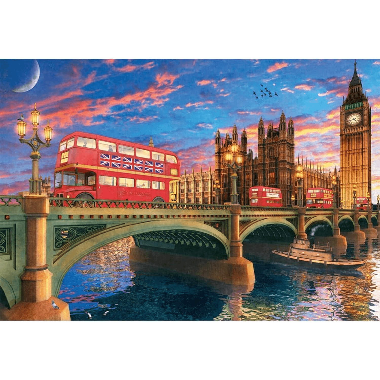 Ein Blick nach London | Holz Puzzle 500+1-Holzpuzzle-TREFL--