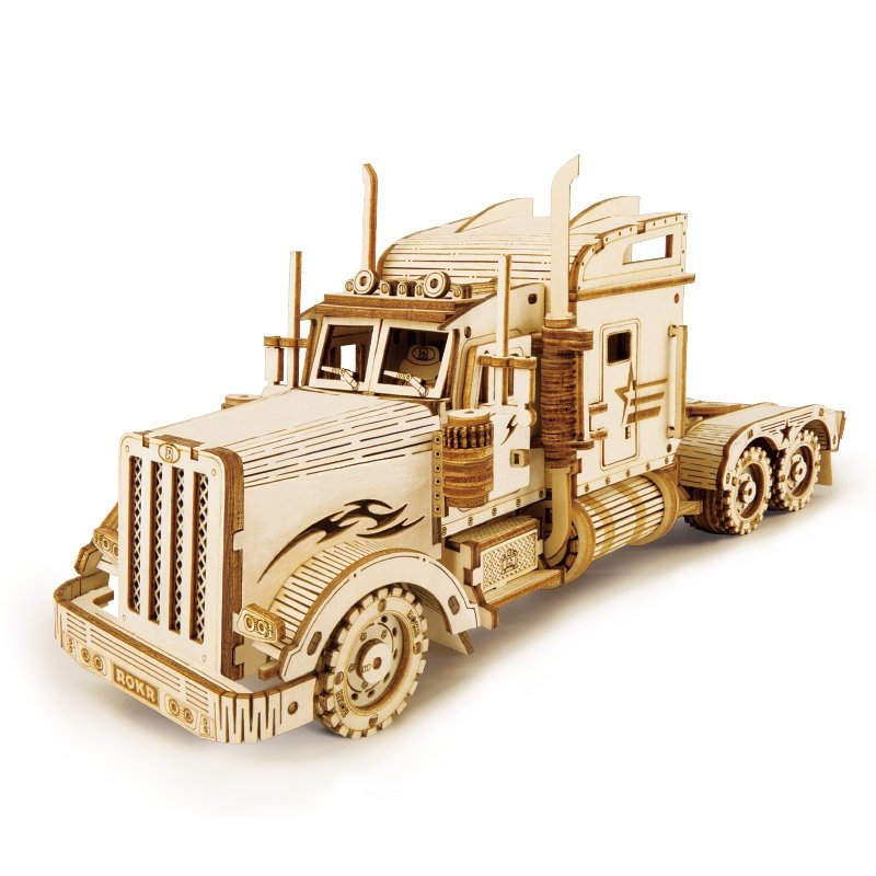 Truck Puzzle 3D 1:40-3D Puzzle-Robotime--