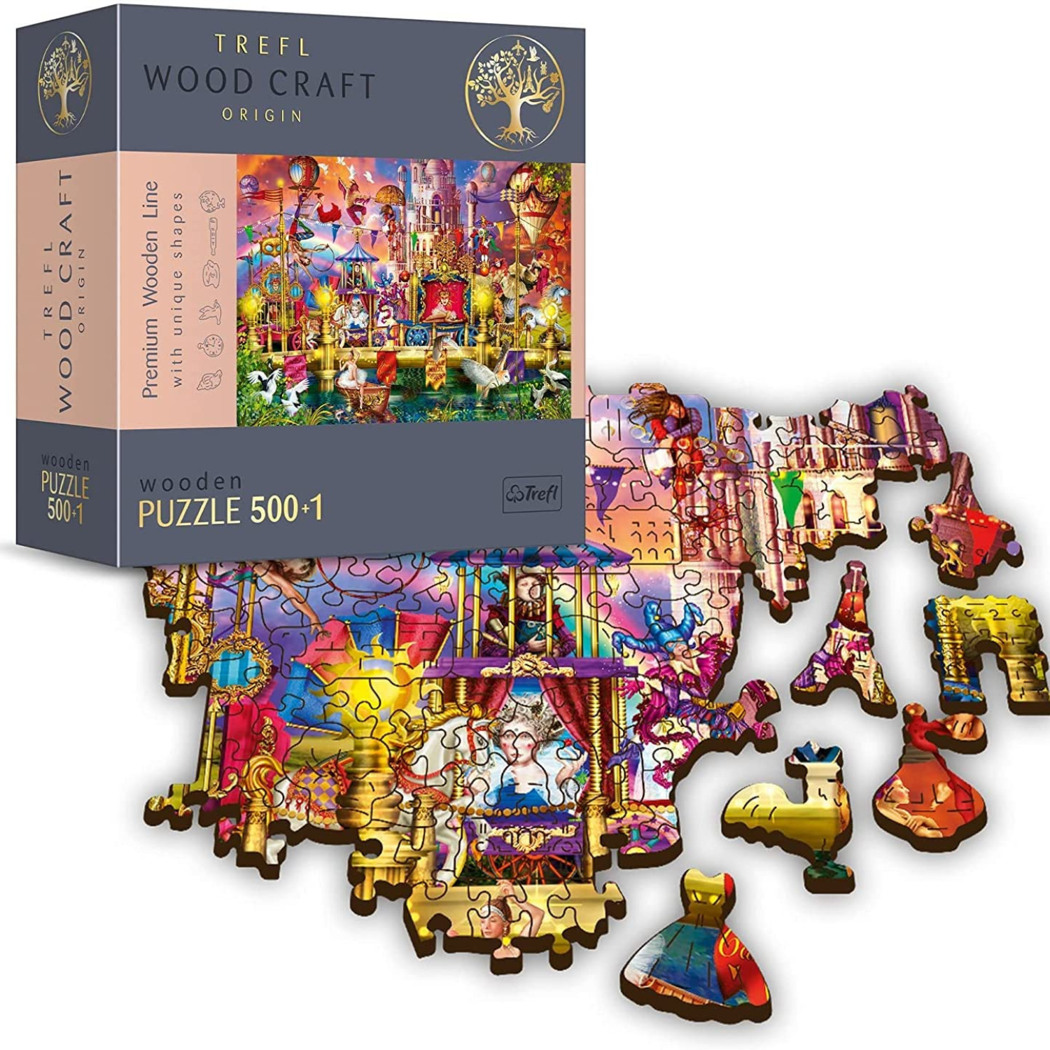 Monde magique | Puzzle en bois 500+1-Puzzle en bois-TREFL--