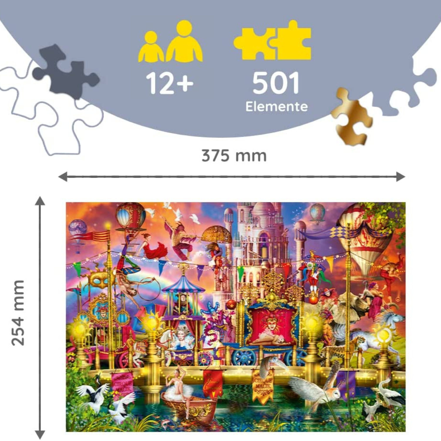 Magic World | Wood Puzzle 500+1 wooden puzzle-TREFL--