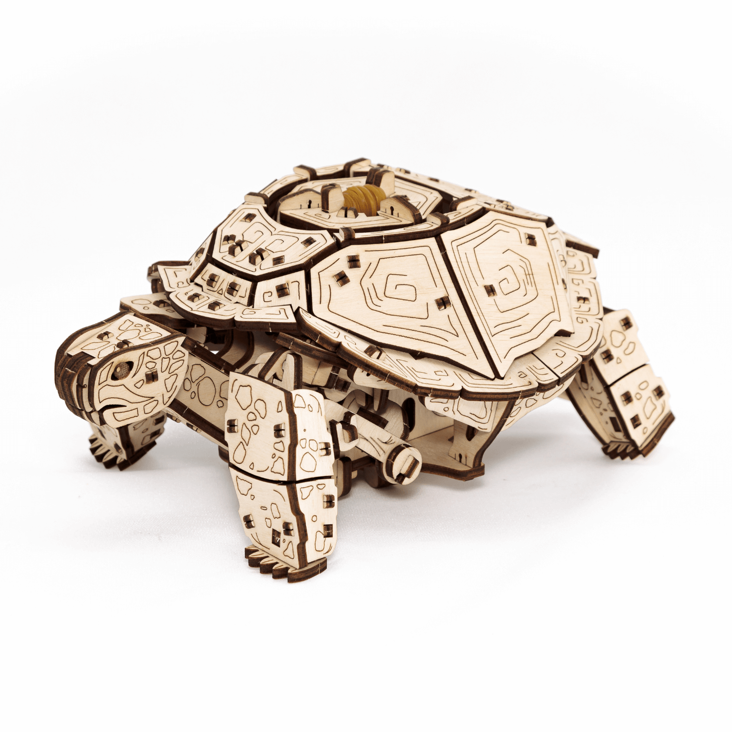 Mechanical Turtle | Turtle-Mechanical Wooden Puzzle-Eco-Wood-Art--