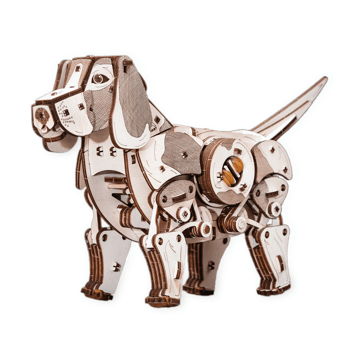 Mechanical Dog | Puppy-Mechanical Wooden Puzzle-Eco-Wood-Art--