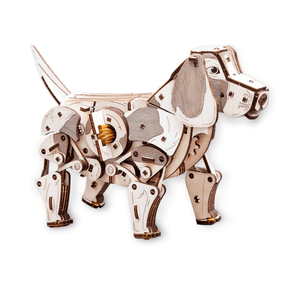 Mechanischer Hund | Puppy-Mechanisches Holzpuzzle-Eco-Wood-Art--