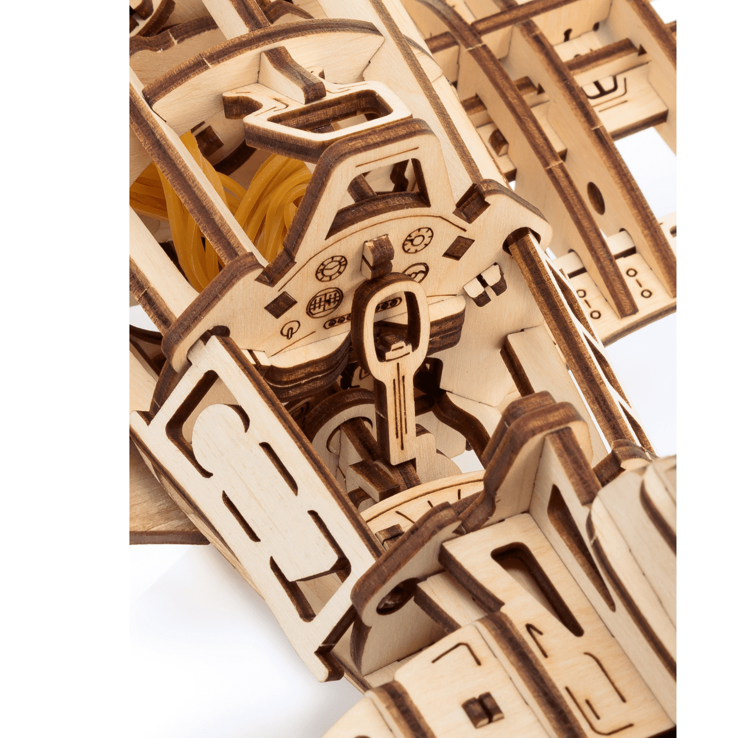 Mechanisches Flugzeug-Mechanisches Holzpuzzle-Eco-Wood-Art--