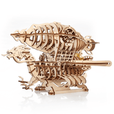 Mechanical Airship | Skylord-Mechanical Wooden Puzzle-Eco-Wood-Art--