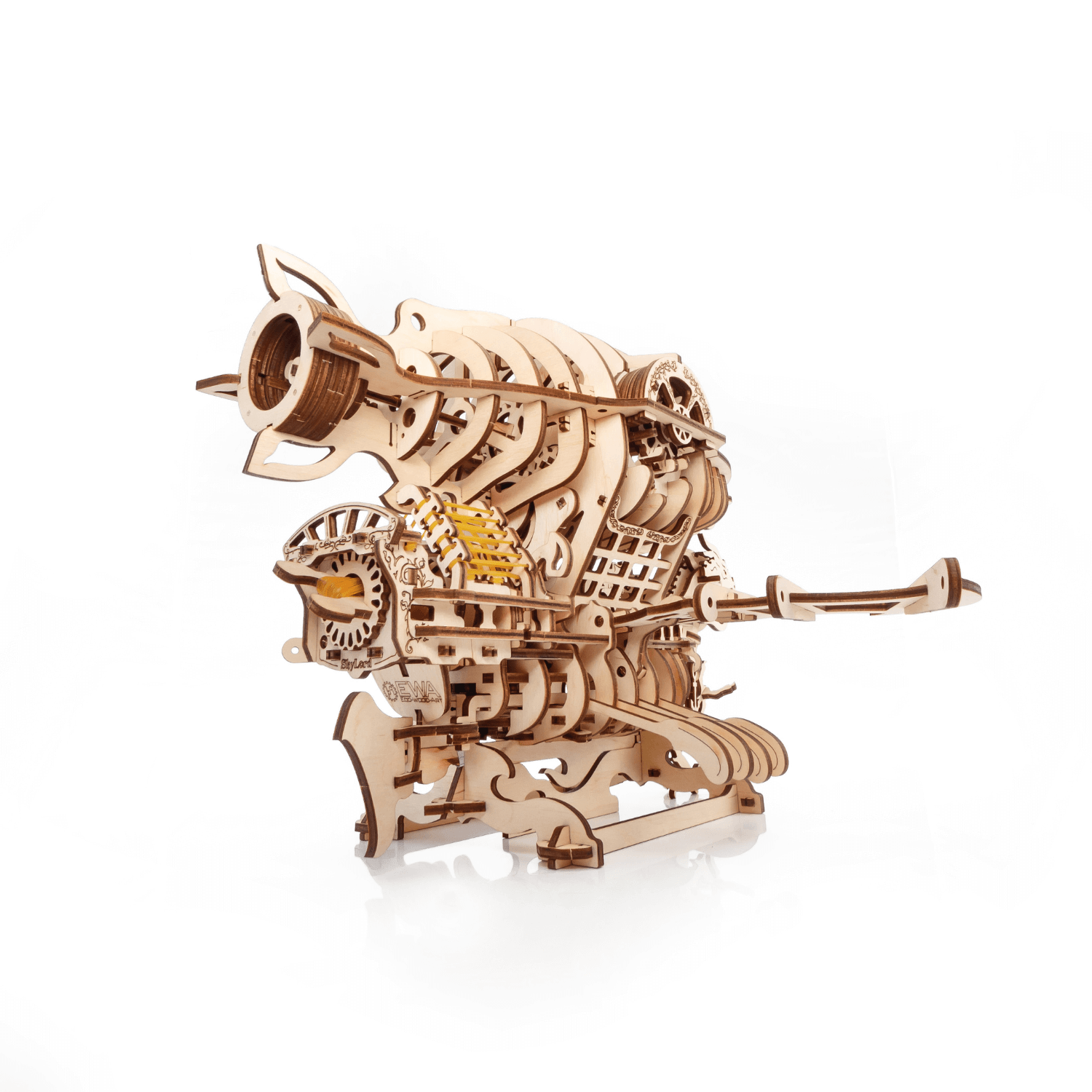 Mechanical Airship | Skylord-Mechanical Wooden Puzzle-Eco-Wood-Art--