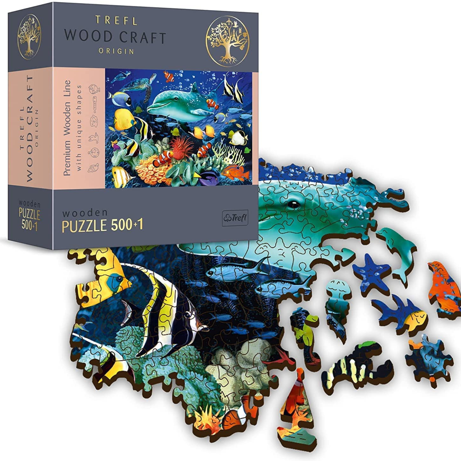 Sea Life | Houten puzzel 500+1-Houten puzzel-TREFL--