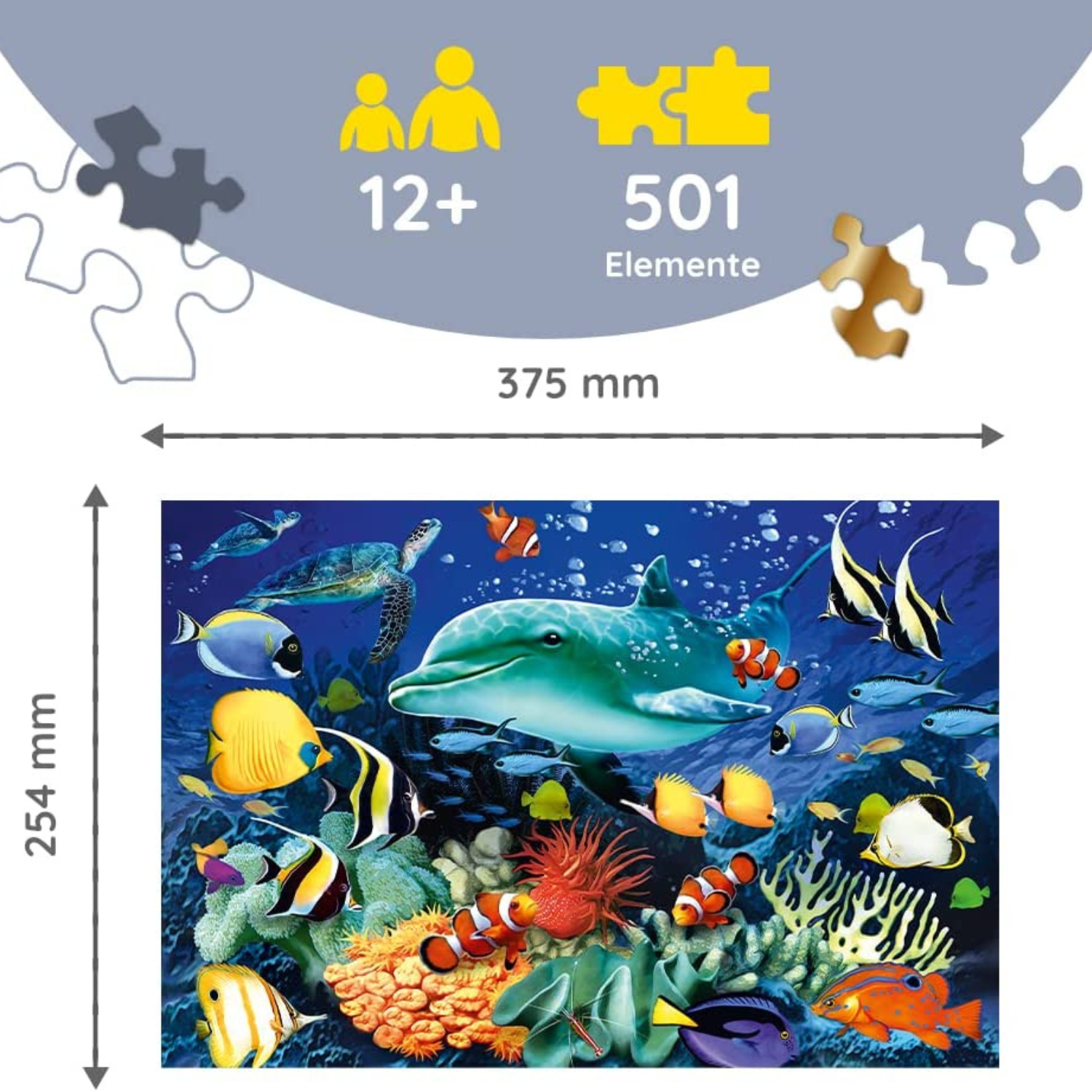 Sea Life | Houten puzzel 500+1-Houten puzzel-TREFL--