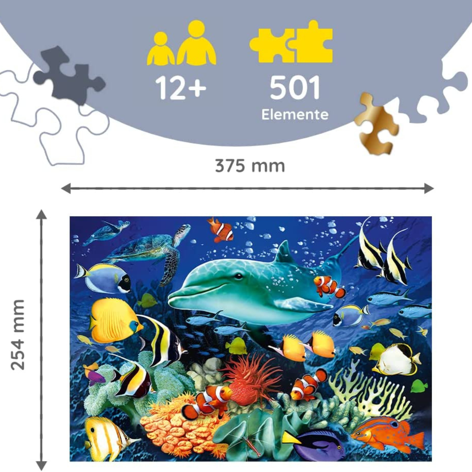 Sea life | wood puzzle 500+1 wooden puzzle-TREFL--