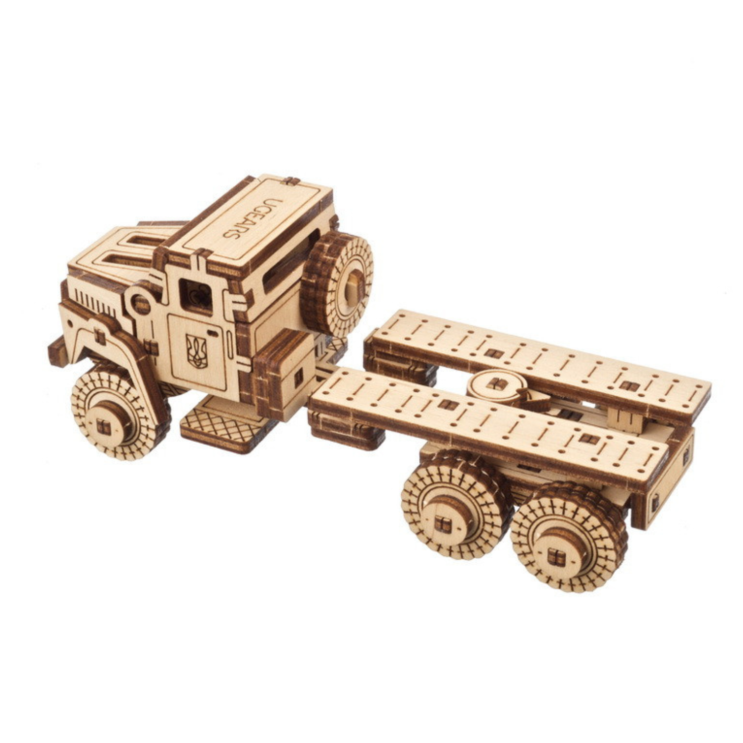 Militaire vrachtwagen | Ugears-Mechanische houten puzzel-Ugears--