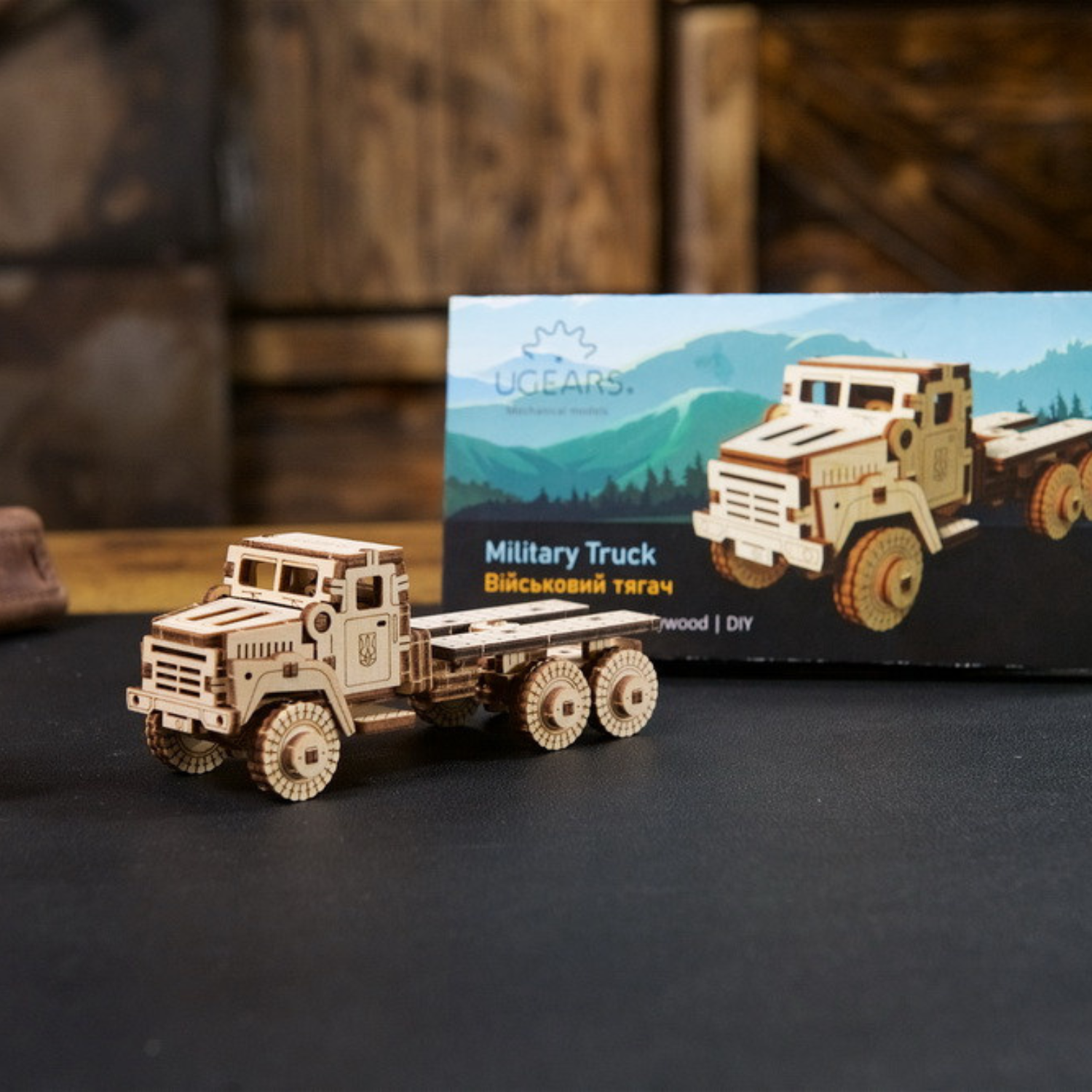 Military Truck | Ugears-Mechanical Wooden Puzzle-Ugears--