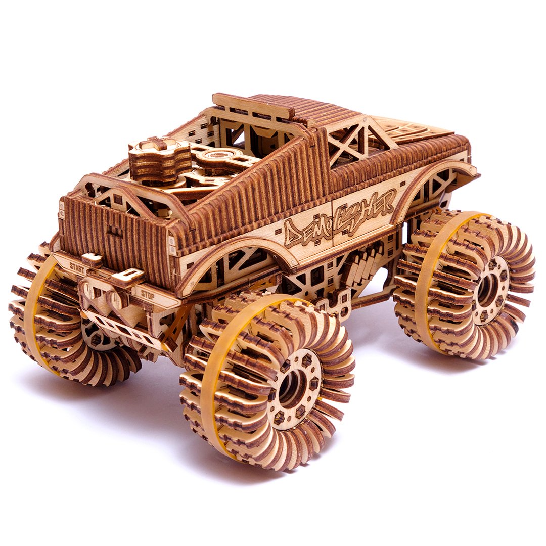 Monster Truck-Puzzle mécanique en bois-WoodTrick--