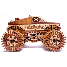 Monster Truck-Mechanical Wooden Puzzle-WoodTrick--