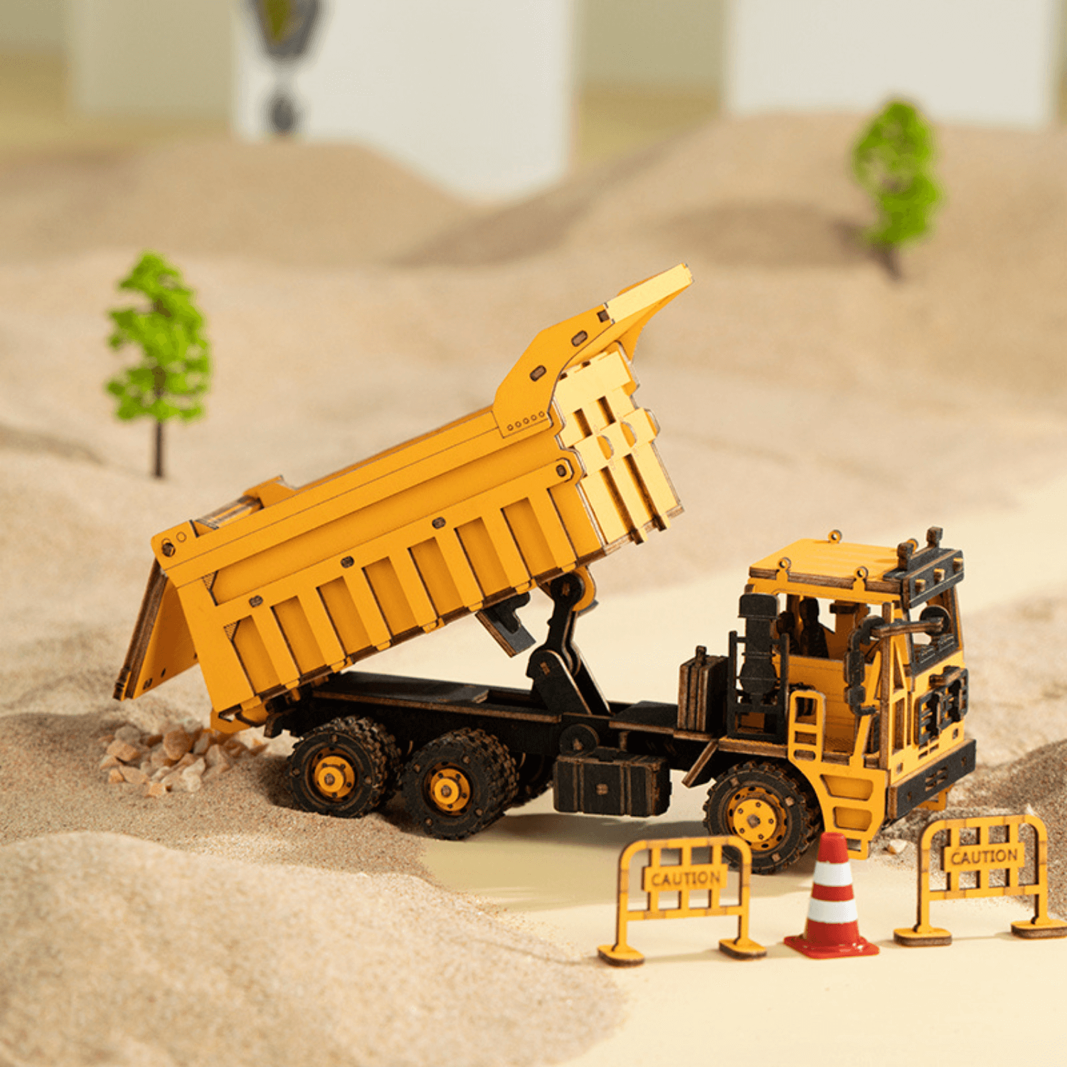 Dump Truck | Bouwmachines-3D Puzzel-Robotime--