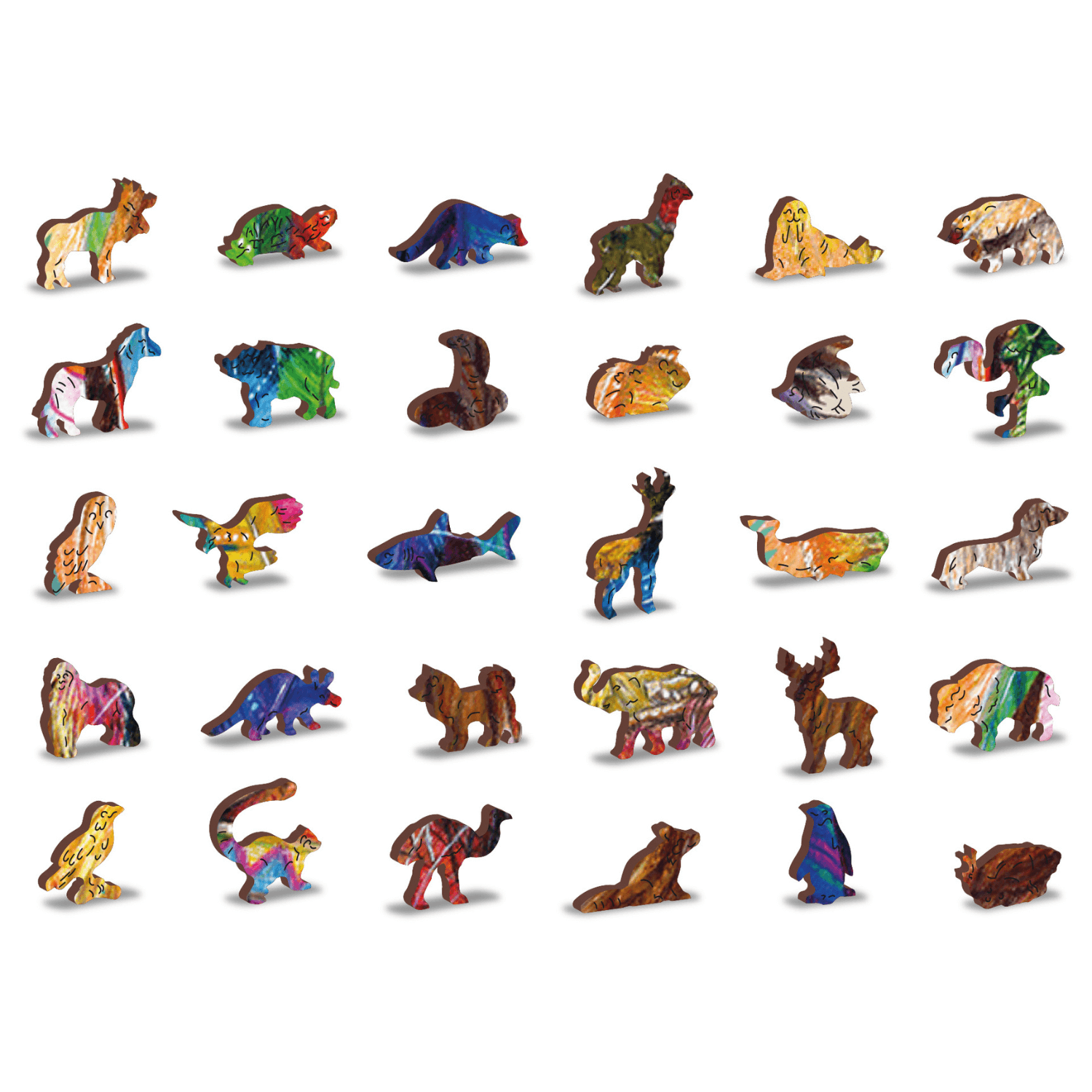 Mystischer Löwe Puzzle | Holz Puzzle-Holzpuzzle-WoodenCity--