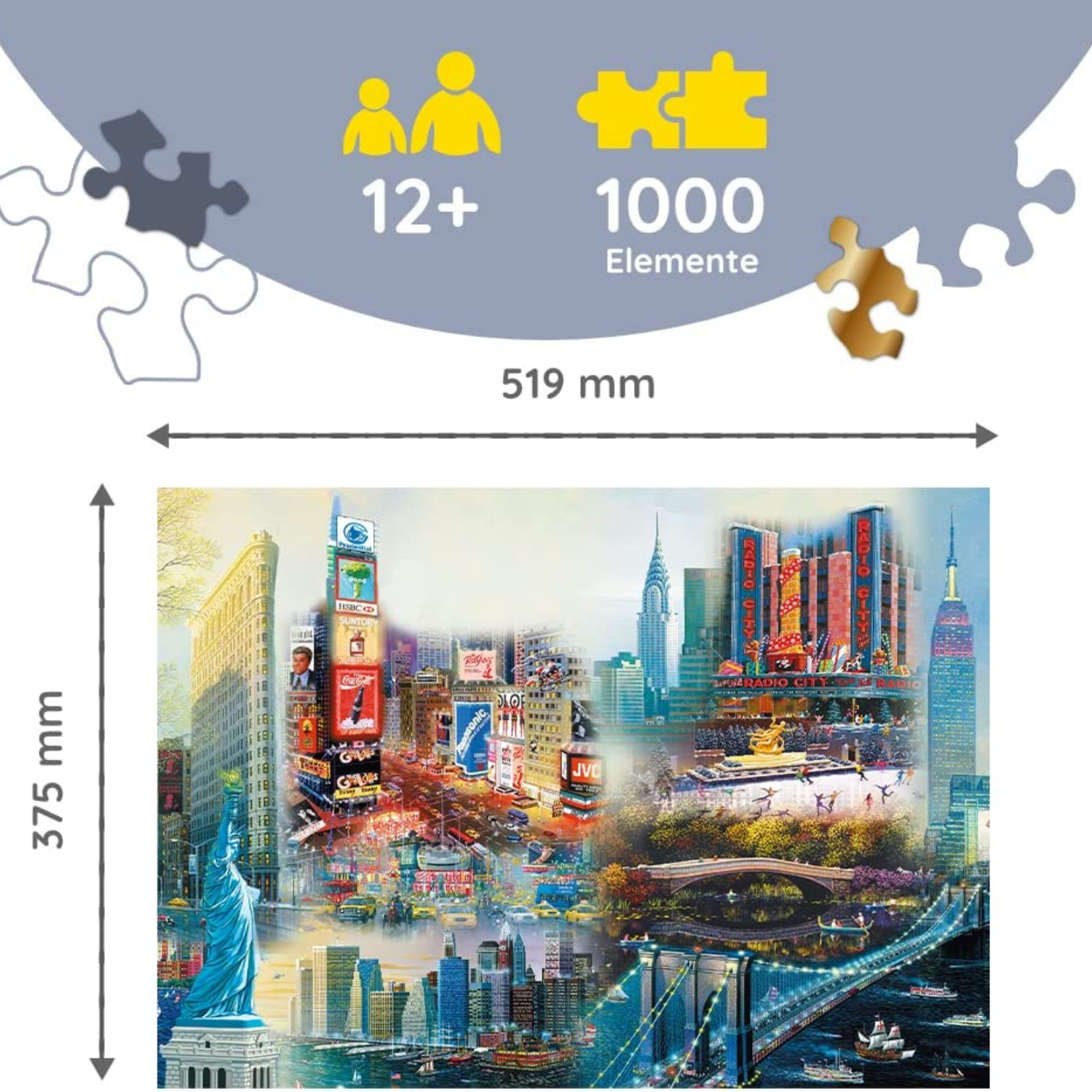 New York | Holz Puzzle 1000-Holzpuzzle-TREFL--