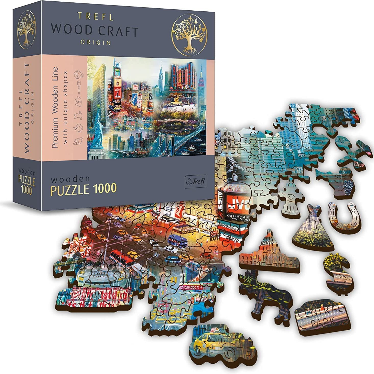 New York | Wood Puzzle 1000-wood puzzle-TREFL--