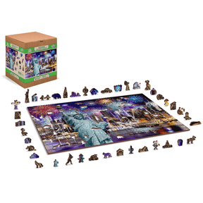 New York by Night Puzzle | Wooden Puzzle 1010-WoodenCity--