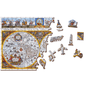 Nova Terrarum Ancient Map | Puzzle Wooden Puzzle 1010-WoodenCity--
