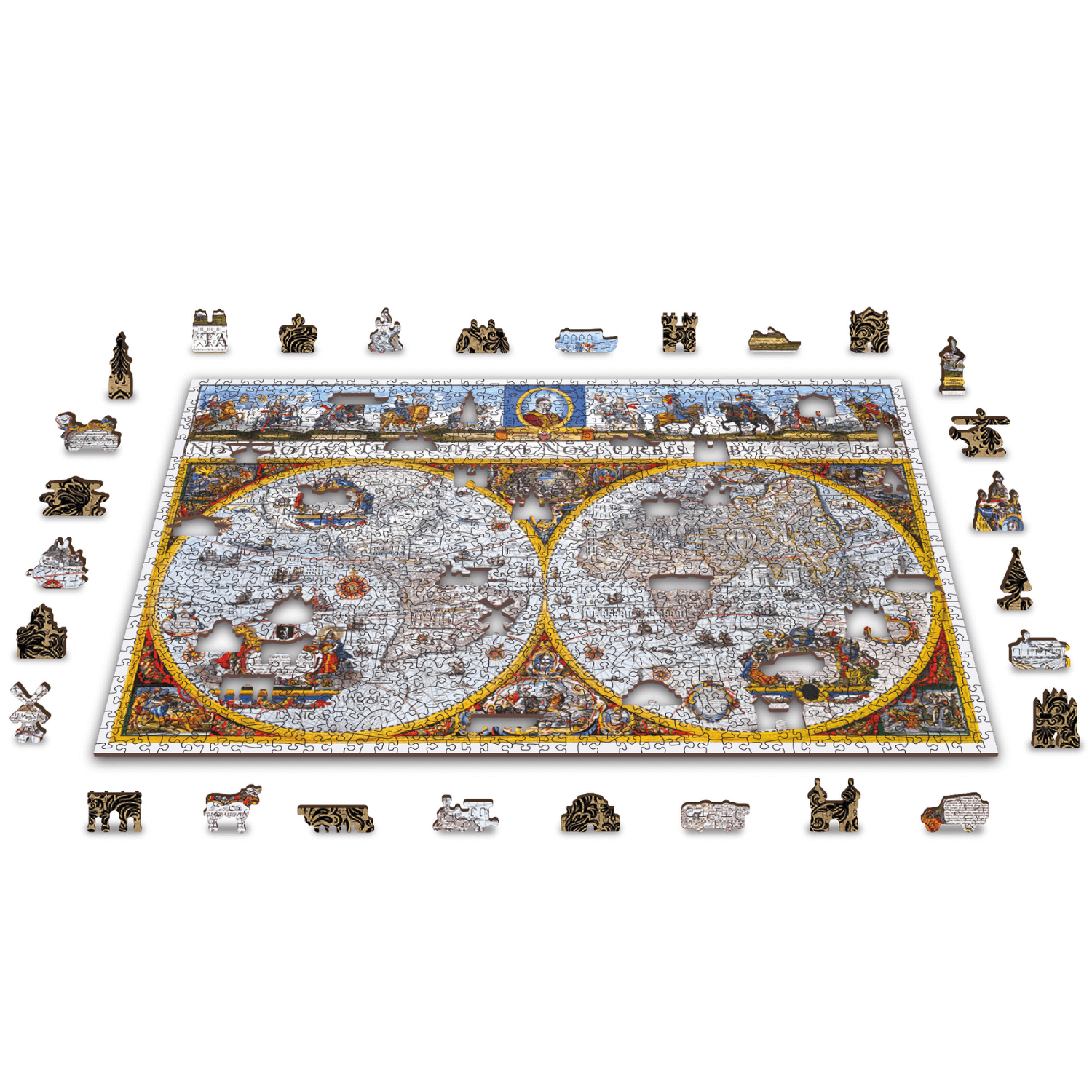 Nova Terrarum Antike Karte | Puzzle Holz Puzzle 1010-Holzpuzzle-WoodenCity--