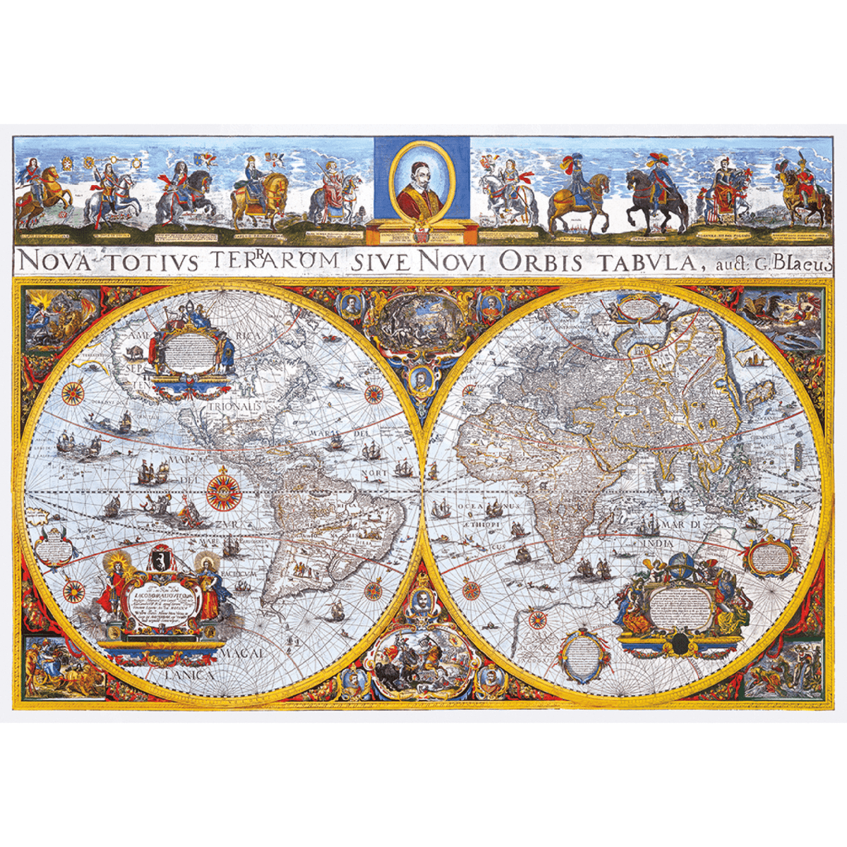 Nova Terrarum Antike Karte | Puzzle Holz Puzzle 1010-Holzpuzzle-WoodenCity--