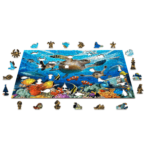 Das Leben im Ozean Puzzle | Holz Puzzle 505-Holzpuzzle-WoodenCity--