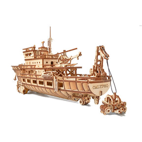 Calypso Ocean Explorer Yacht 3D Puzzle WoodTrick--