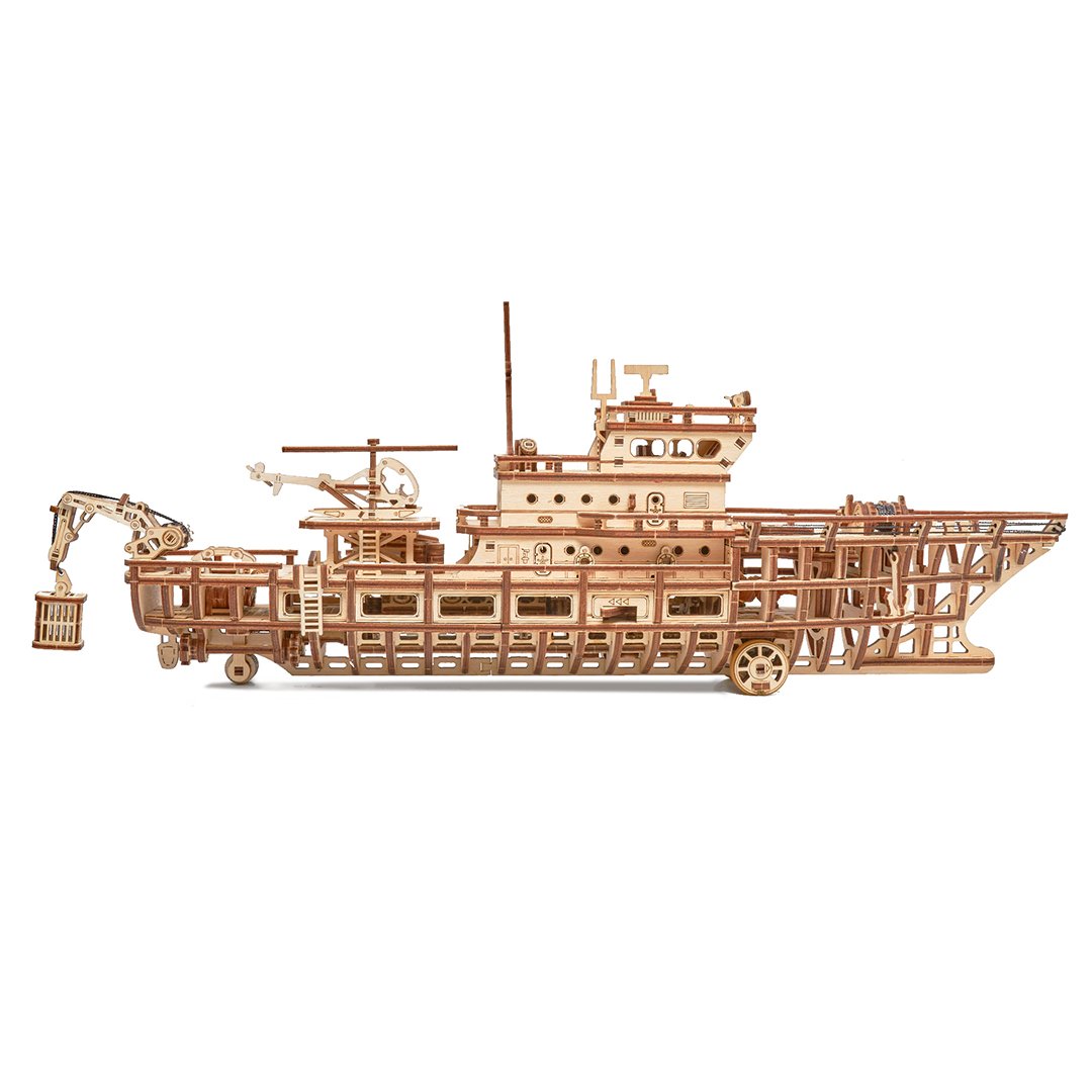 Calypso Ocean Explorer Yacht-3D Puzzle-WoodTrick--