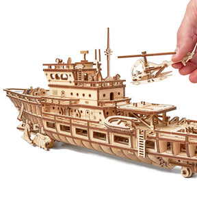 Calypso Ocean Explorer Yacht-3D Puzzle-WoodTrick--
