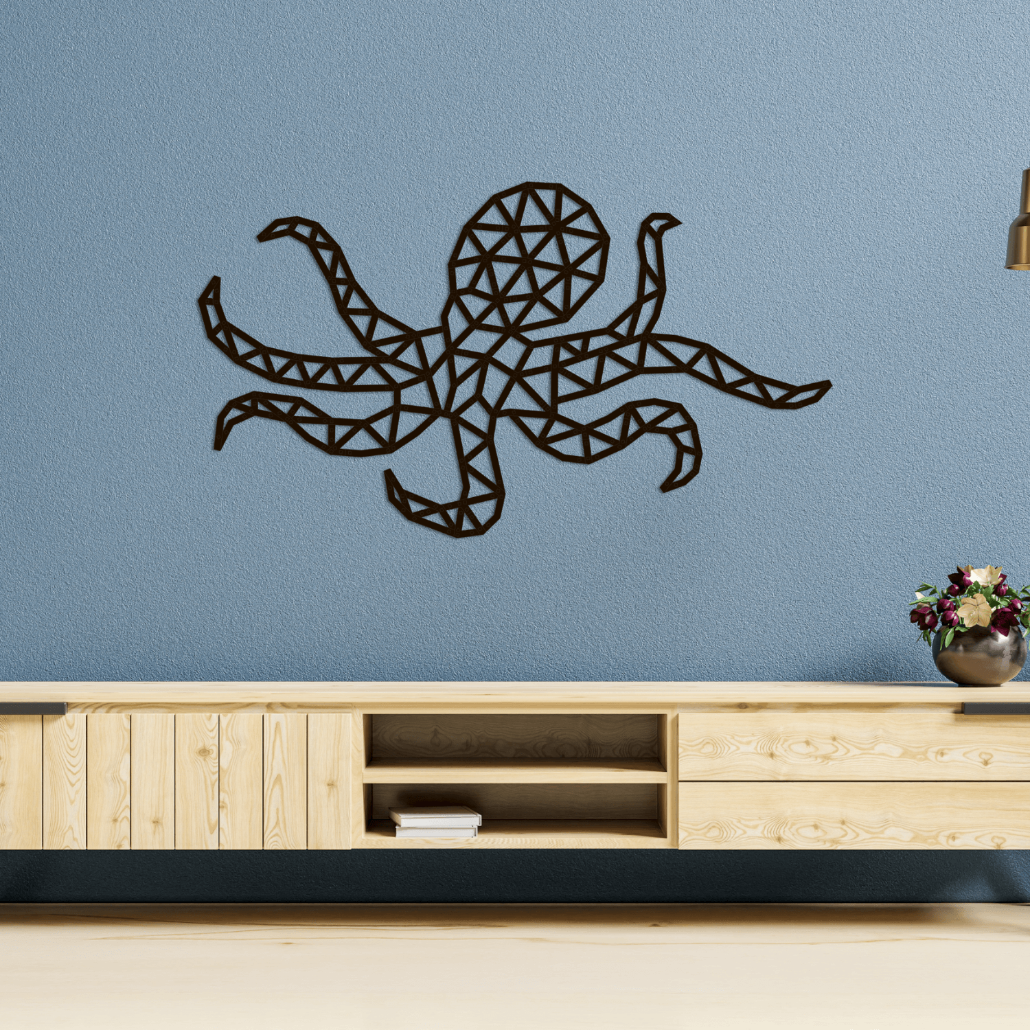 Octopus Wandpuzzel-Muurpuzzel-Eco-Hout-Kunst...