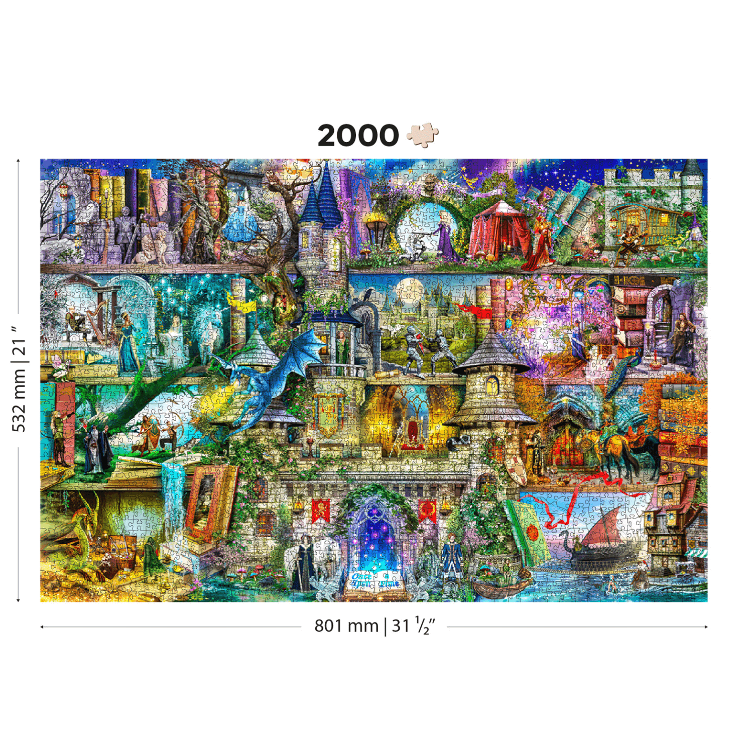 Puzzle les merveilles du monde 2000 pièces