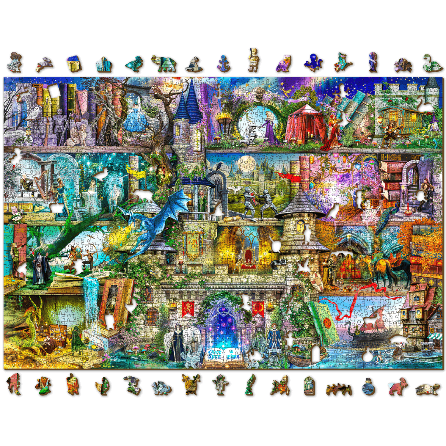 Once upon a time there was a fairy tale... | Wooden Puzzle 2000-wooden puzzle-WoodenCity--