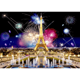 Paris bei Nacht Puzzle | Holz Puzzle 505-Holzpuzzle-WoodenCity--