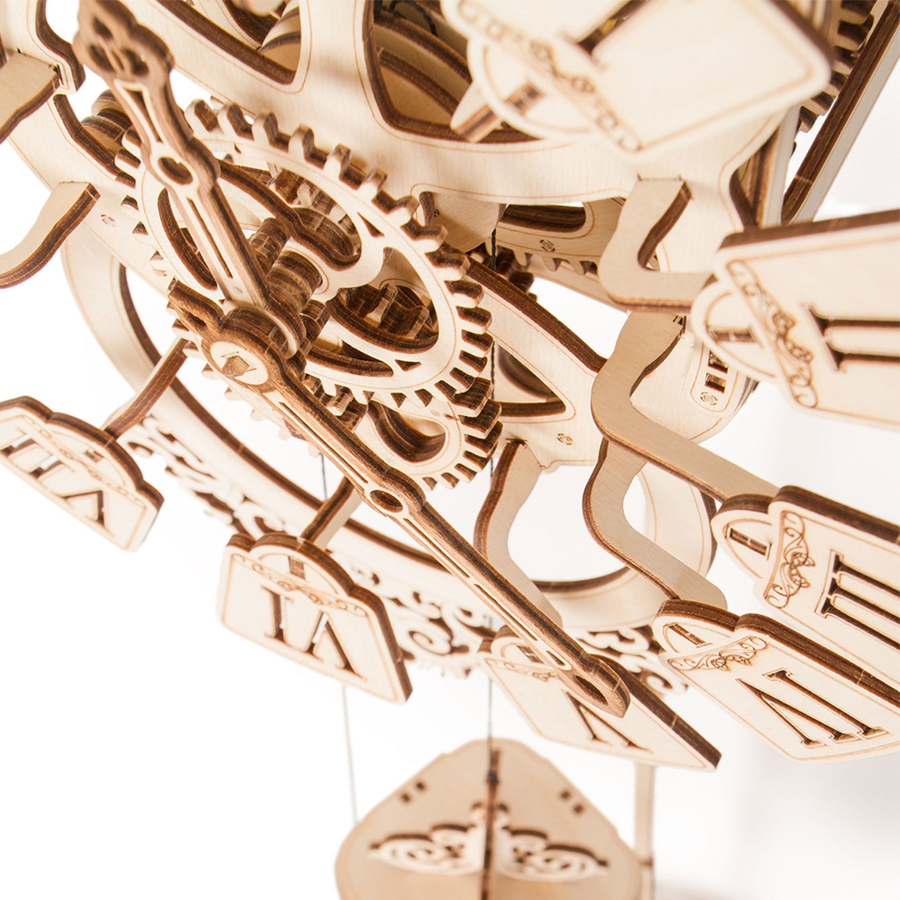 Pendulum Clock-Mechanical Wooden Puzzle-WoodTrick--
