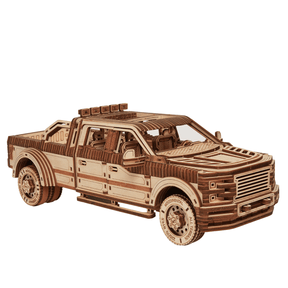 Pick-Up Truck | Puzzle mécanique en bois WoodTrick-WoodTrick--