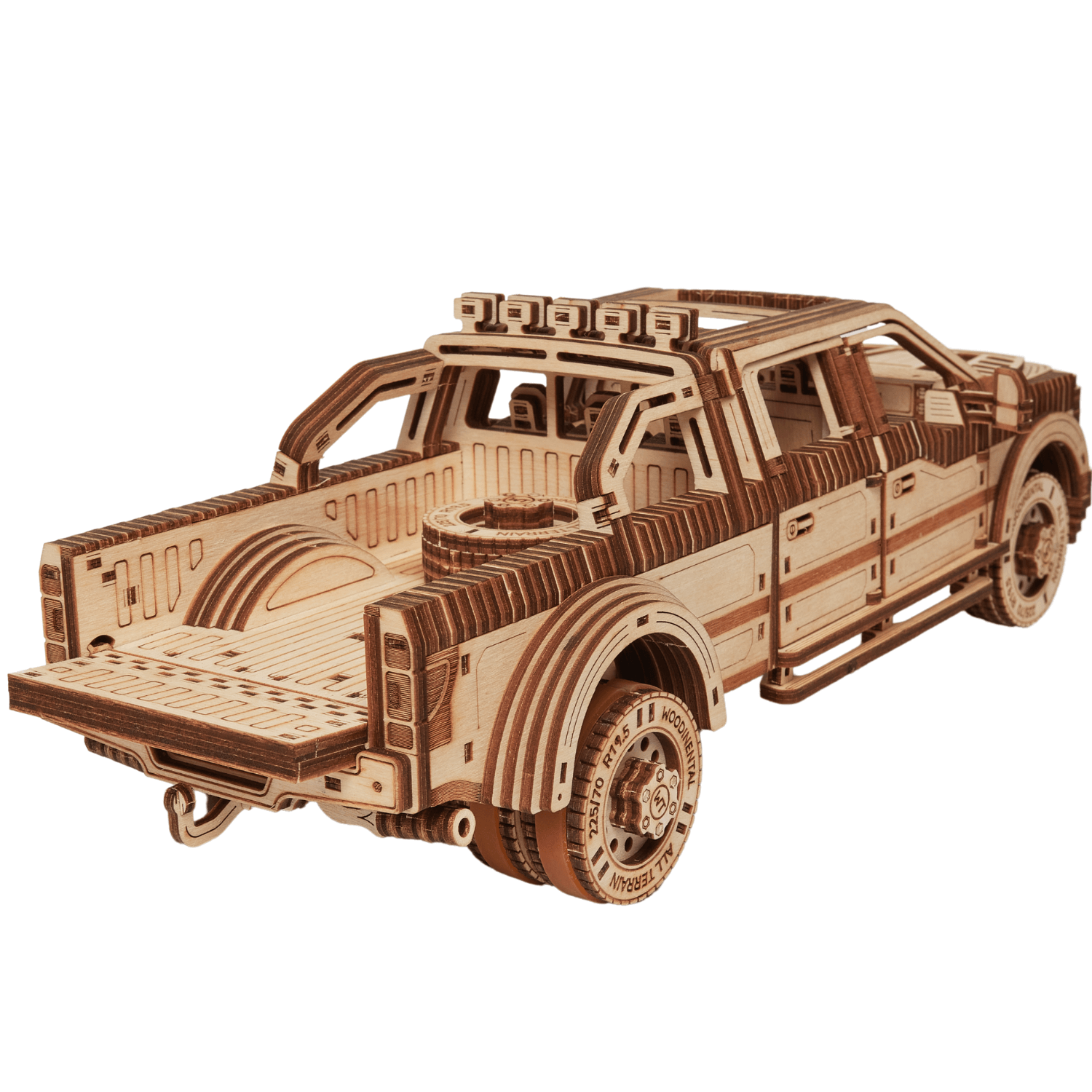 Pick-Up truck | WoodTrick-Mechanische houten puzzel-WoodTrick--