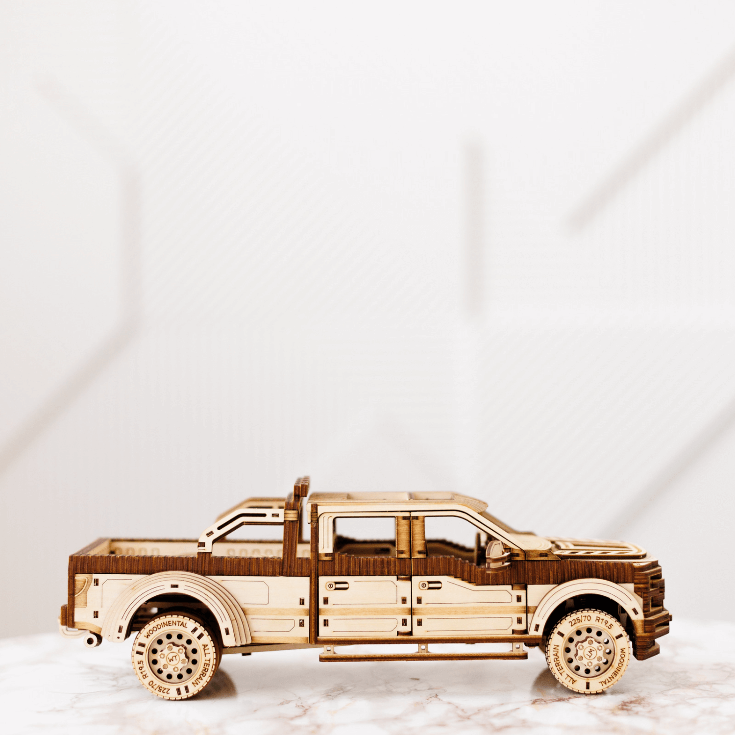 Pick-Up truck | WoodTrick-Mechanische houten puzzel-WoodTrick--