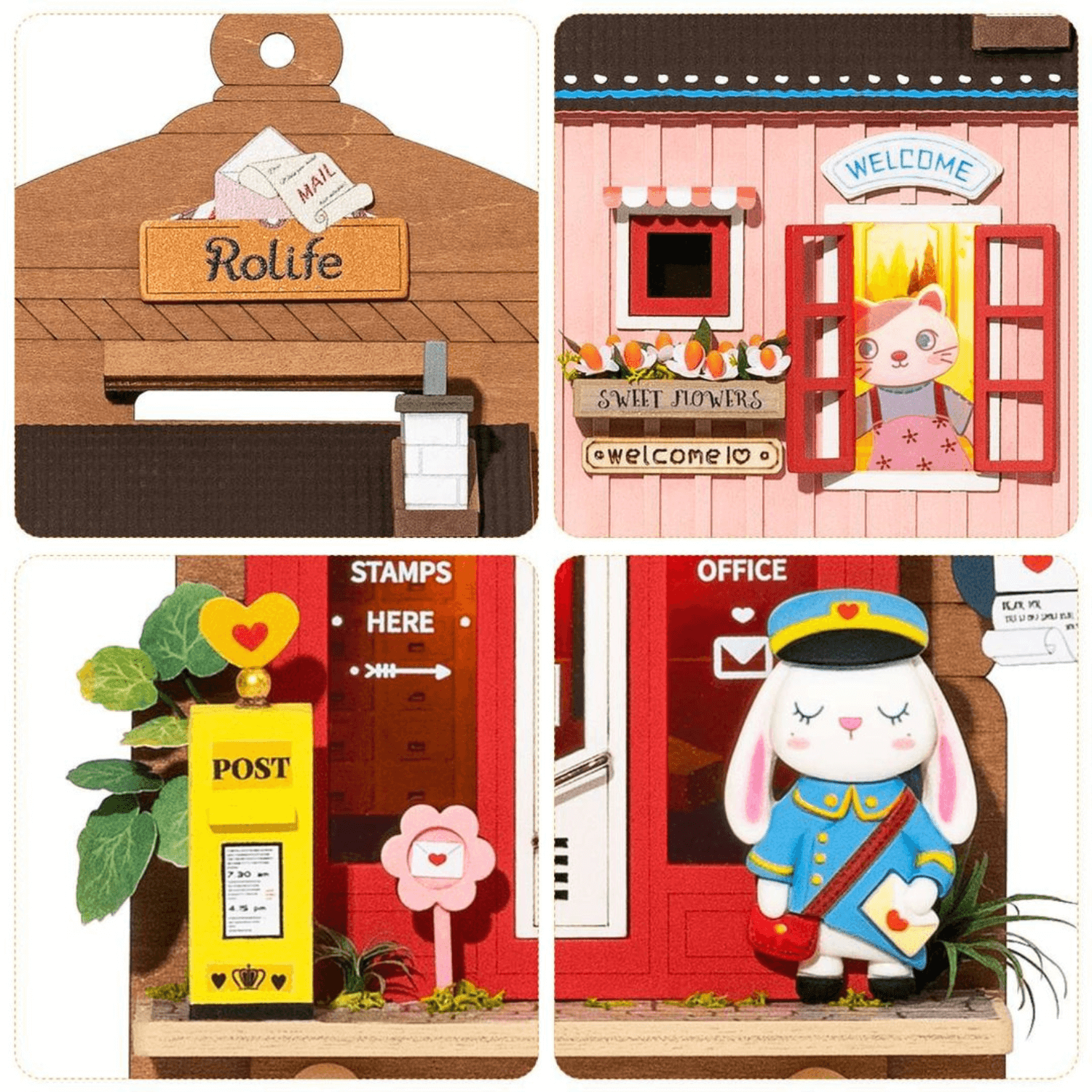 Love Post Office | Miniature House | Rolife Miniature House Robotime--