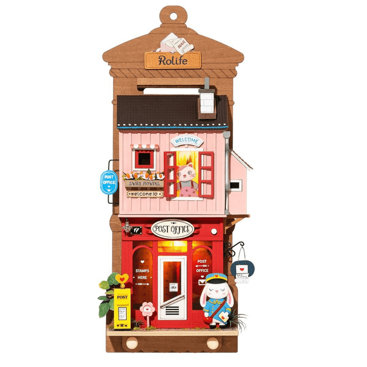 Robtiendra me Rolife-Mini Maison de Courses Miniature en Bois pour Enfant,  Kit de Jouet 3D Fait à la Main, Puzzle en Plastique, No.17 Café DIY -  AliExpress
