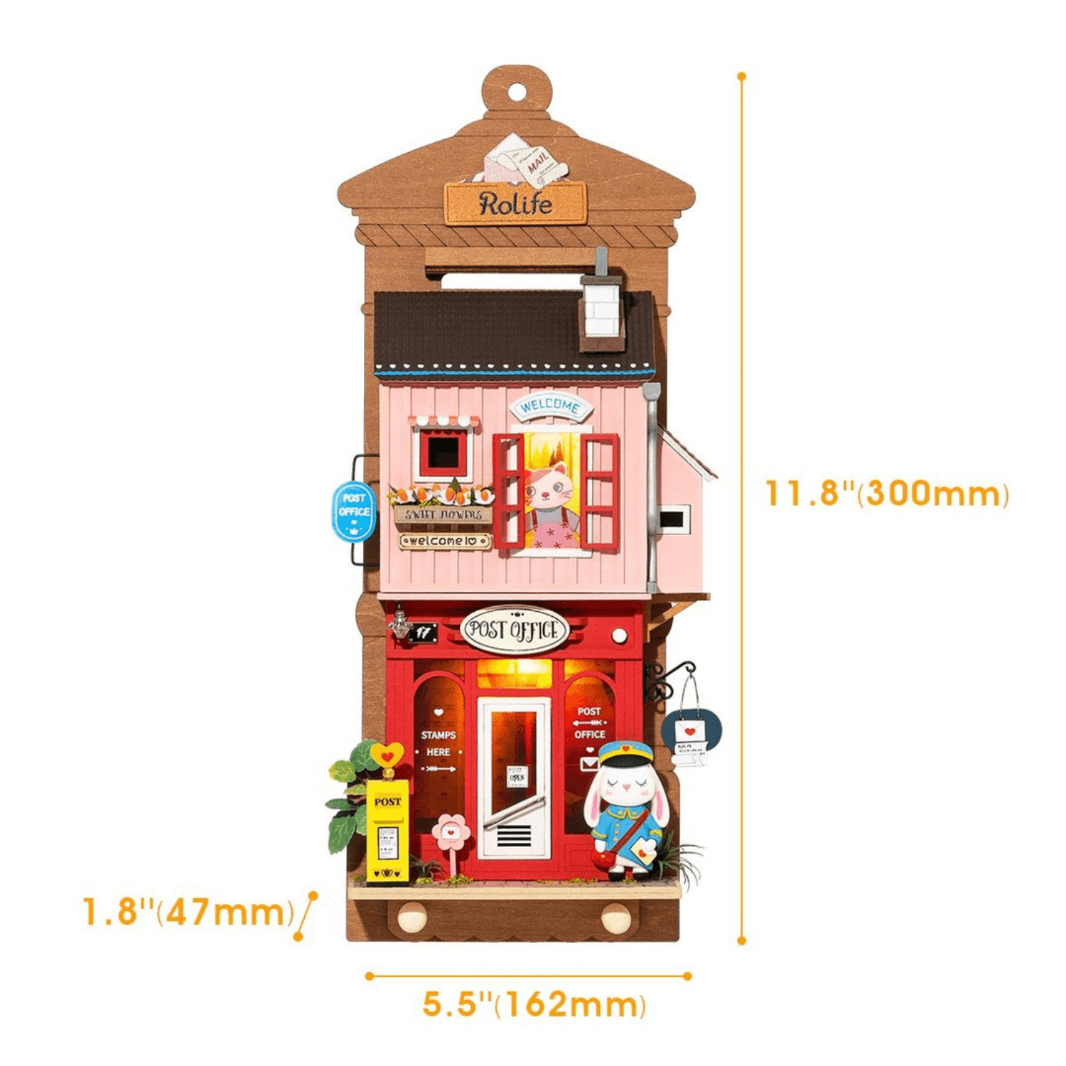 Love Post Office | Miniature House | Rolife Miniature House Robotime--