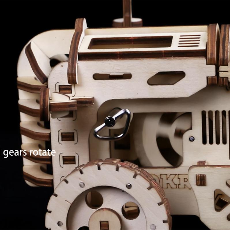 Traktor 3D Puzzle - Mechanisch-Mechanisches Holzpuzzle-Robotime--