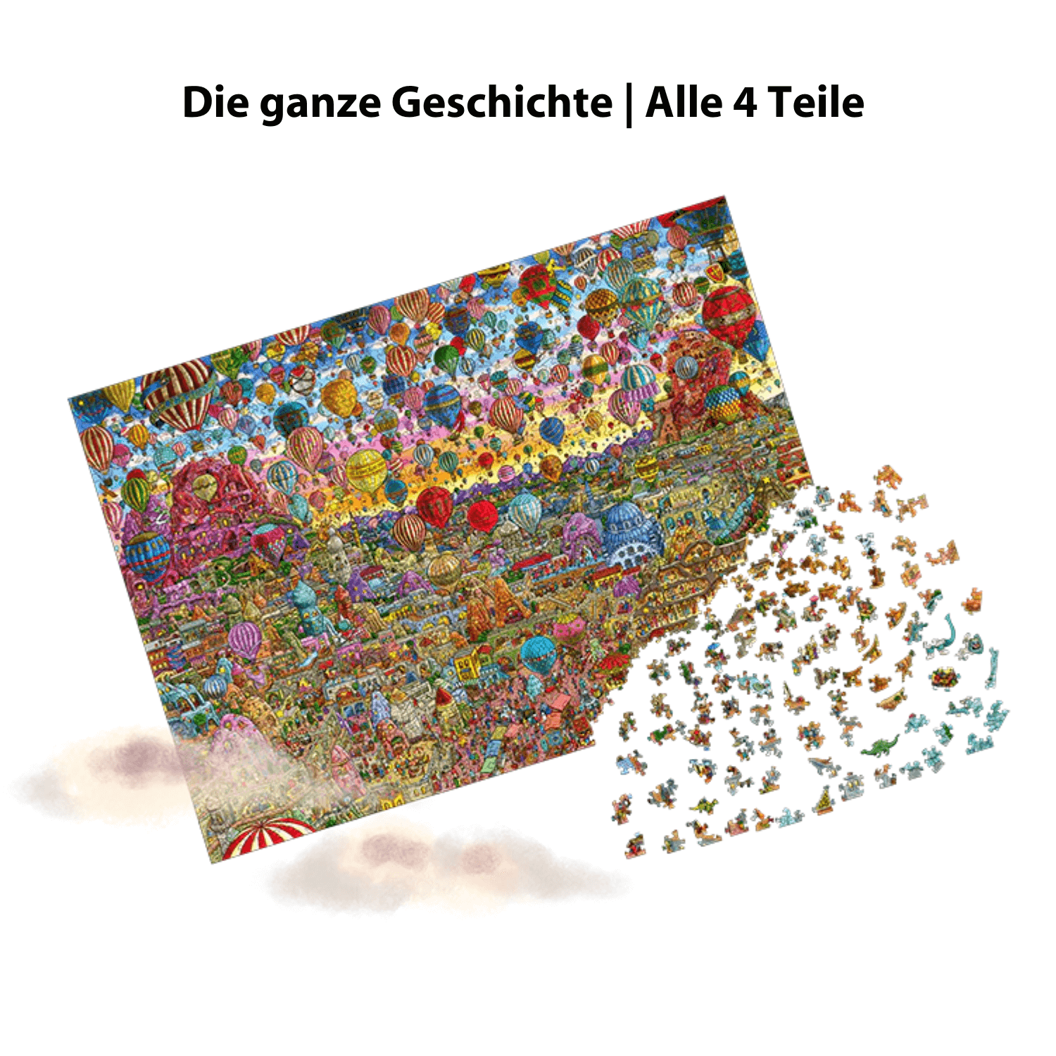 Quezzle | Erstaunliches Kappadokien-Holzpuzzle-Unidragon--